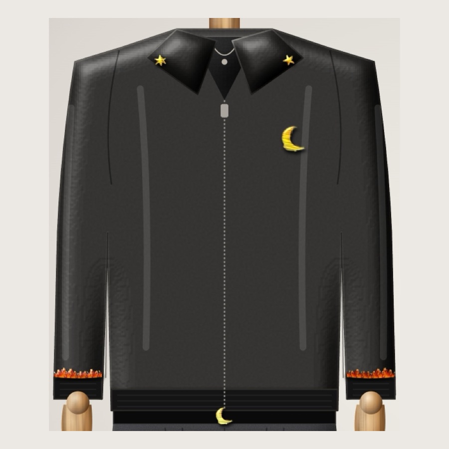 Giacca in pelle con zip